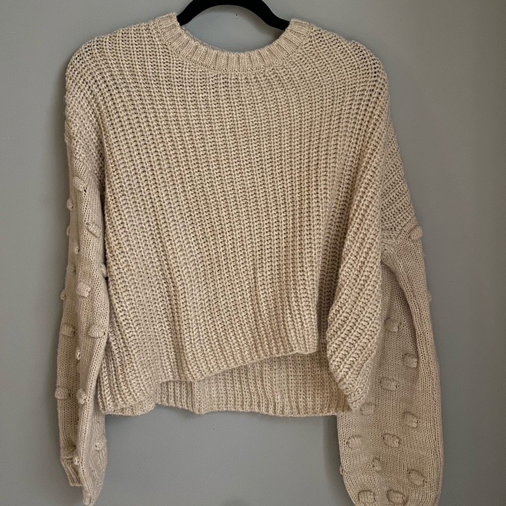 light cream sweater